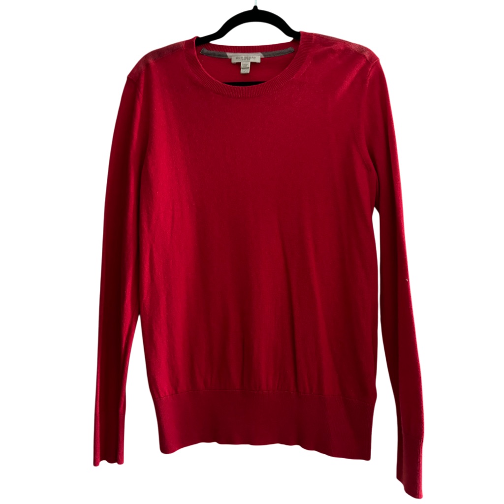 Burberry Brit- Men’s Cashmere Crewneck Red Sweater / Tunic